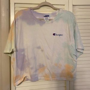 Champion Tie Dye Cropped T-shirt